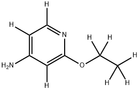 2-(ethoxy-d5)pyridin-3,5,6-d3-4-amine Struktur