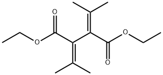 1,4-diethyl 2,3-bis(propan-2-ylidene)butanedioate Struktur