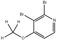 2,3-dibromo-4-(methoxy-d3)pyridine Struktur