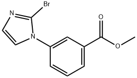 methyl 3-(2-bromo-1H-imidazol-1-yl)benzoate Struktur