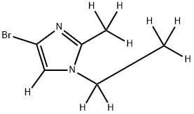 4-bromo-1-(ethyl-d5)-2-(methyl-d3)-1H-imidazole-5-d Struktur