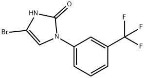 4-bromo-1-(3-(trifluoromethyl)phenyl)-1,3-dihydro-2H-imidazol-2-one Structure