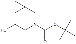 5-endo-Hydroxy-3-aza-bicyclo[4.1.0]heptane-3-carboxylic acid tert-butyl ester Struktur