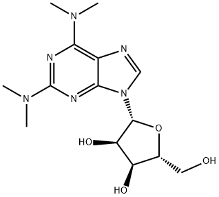 2-(N,N-Dimethylamino)-N6,N6-dimethyladenosine Struktur