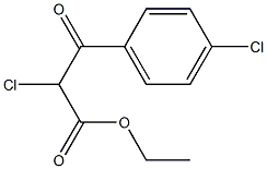 ethyl 2-chloro-3-(4-chlorophenyl)-3-oxopropanoate Struktur