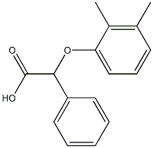 2-(2,3-dimethylphenoxy)-2-phenylacetic acid Struktur