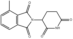 1H-Isoindole-1,3(2H)-dione, 2-(2,6-dioxo-3-piperidinyl)-4-methyl- Struktur