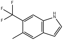 5-Methyl-6-trifluoromethyl-1H-indole Struktur