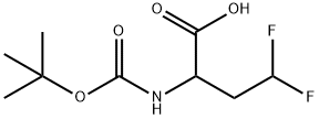 (R,S)-Boc-2-amino-4,4-difluoro-butyric acid Struktur