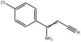 3-Amino-3-(4-chlorophenyl)prop-2-enenitrile Struktur