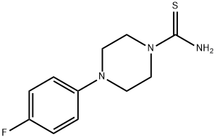 4-(4-fluorophenyl)piperazine-1-carbothioamide Struktur