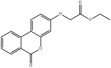 ethyl 2-[(6-oxo-6H-benzo[c]chromen-3-yl)oxy]acetate Struktur