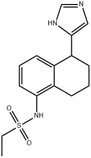 Ethanesulfonamide,N-[5,6,7,8-tetrahydro-5-(1H-imidazol-4-yl)-1-naphthalenyl]- Struktur