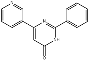 4-Hydroxy-2-phenyl-6-(3-pyridyl)pyrimidine Struktur