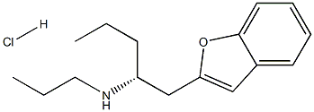 (R)-(-)-1-(benzofuran-2-yl)-2-propylaminopentane hydrochloride Struktur