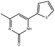 2-Hydroxy-4-(2-thienyl)-6-methylpyrimidine Struktur