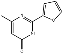 4-Hydroxy-6-methyl-2-(2-furyl)pyrimidine Struktur