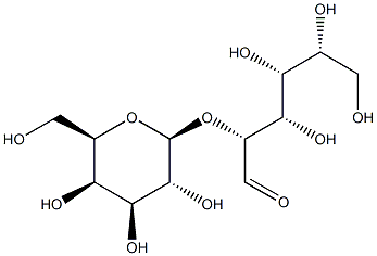 2-O-(b-D-Galactopyranosyl)-D-glucose Struktur