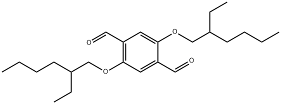 1,4-Benzenedicarboxaldehyde, 2,5-bis[(2-ethylhexyl)oxy]- Struktur