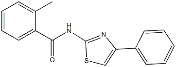 2-methyl-N-(4-phenyl-1,3-thiazol-2-yl)benzamide Struktur