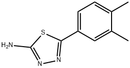 5-(3,4-dimethylphenyl)-1,3,4-thiadiazol-2-amine Struktur