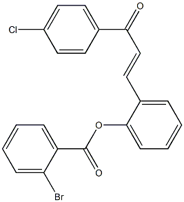 2-[3-(4-chlorophenyl)-3-oxo-1-propenyl]phenyl 2-bromobenzoate Struktur