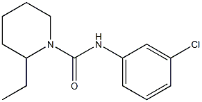 N-(3-chlorophenyl)-2-ethylpiperidine-1-carboxamide Struktur