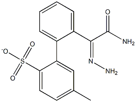 2-[2-(aminocarbonyl)carbohydrazonoyl]phenyl 4-methylbenzenesulfonate Struktur