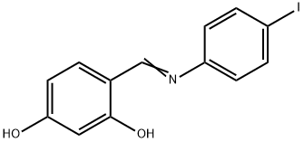 4-{[(4-iodophenyl)imino]methyl}-1,3-benzenediol Struktur