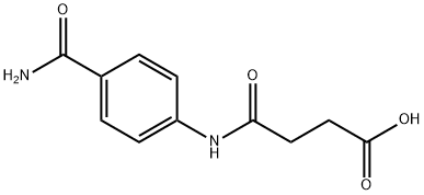 4-[4-(aminocarbonyl)anilino]-4-oxobutanoic acid Struktur