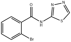 2-bromo-N-(1,3,4-thiadiazol-2-yl)benzamide Struktur