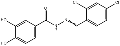 N'-(2,4-dichlorobenzylidene)-3,4-dihydroxybenzohydrazide Struktur