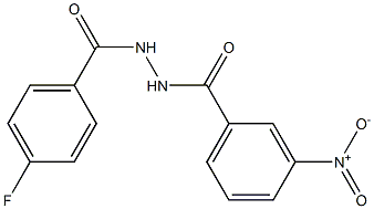 N'-(4-fluorobenzoyl)-3-nitrobenzohydrazide Struktur