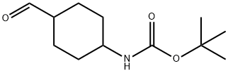 (4-Formylcyclohexyl)-carbamic acid tert-butyl ester Struktur