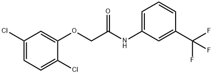 2-[(2,5-dichlorophenyl)oxy]-N-[3-(trifluoromethyl)phenyl]acetamide Struktur