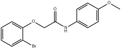 2-(2-bromophenoxy)-N-(4-methoxyphenyl)acetamide Struktur