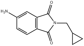 5-amino-2-(cyclopropylmethyl)-2,3-dihydro-1H-isoindole-1,3-dione Struktur