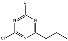 2,4-Dichloro-6-(n-propyl)triazine Struktur