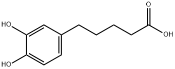 Benzenepentanoic acid, 3,4-dihydroxy- Struktur