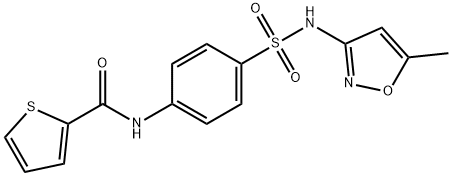 N-(4-{[(5-methyl-3-isoxazolyl)amino]sulfonyl}phenyl)-2-thiophenecarboxamide Struktur