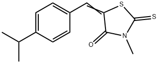 5-(4-isopropylbenzylidene)-3-methyl-2-thioxo-1,3-thiazolidin-4-one Struktur