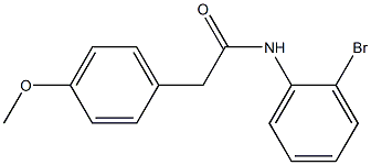 N-(2-bromophenyl)-2-(4-methoxyphenyl)acetamide Struktur