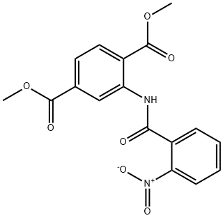 dimethyl 2-({2-nitrobenzoyl}amino)terephthalate Struktur