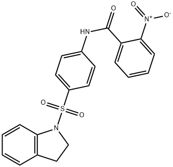 N-[4-(2,3-dihydro-1H-indol-1-ylsulfonyl)phenyl]-2-nitrobenzamide Struktur