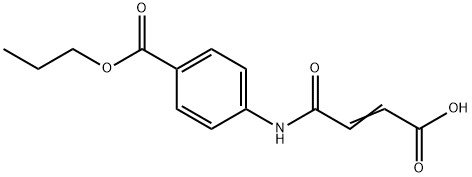 (E)-4-oxo-4-[4-(propoxycarbonyl)anilino]-2-butenoic acid Struktur