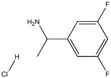 1-(3,5-difluorophenyl)ethan-1-amine hydrochloride Struktur