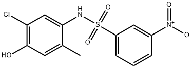 N-(5-chloro-4-hydroxy-2-methylphenyl)-3-nitrobenzenesulfonamide Struktur