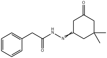 N'-(3,3-dimethyl-5-oxocyclohexylidene)-2-phenylacetohydrazide Struktur