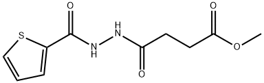 methyl 4-oxo-4-[2-(2-thienylcarbonyl)hydrazino]butanoate Struktur