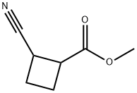 Methyl 2-cyanocyclobutane-1-carboxylate Struktur